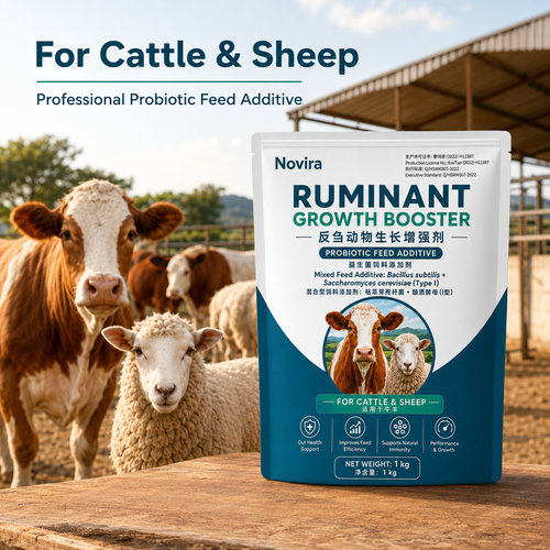 Novira Ruminant Growth Booster Probiotic Feed Additive for Cattle & Sheep, 1kg