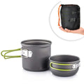 Novira™ Ultralight Camping Cookware Mess Kit - Compact & Portable Non-Stick Pot Set for Backpacking & Hiking